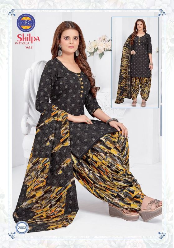 Mfc Shilpa Patiyala 2 Regular Wear Printed Cotton Ready Made Dress Collection